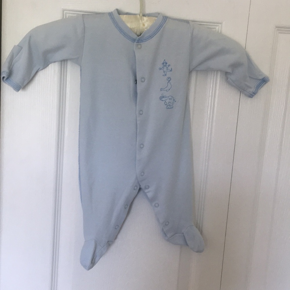 100% Pima 3/$20 BabyCotton Boy footie